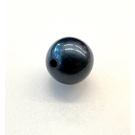 Parel 22mm gat 4mm parelmoer blauw