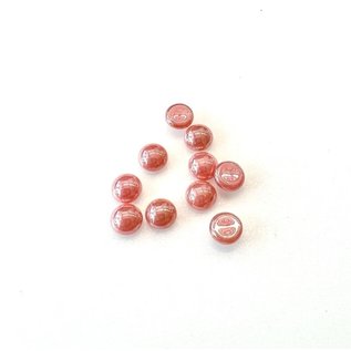 Platte parels roze +/- 0,7cm - 10st.