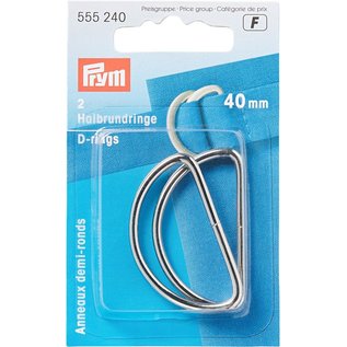 prym D-RINGEN 40mm ZILVER