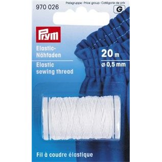 prym ELASTISCH NAAIGAREN 0,5mm WIT