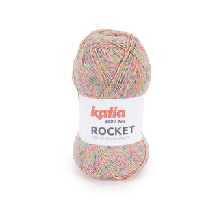 Katia ROCKET 304 Kauwgom roze-Groen-Geel bad 56670