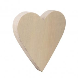 Houten hart, FSC 100%, 20x18,5x2,7cm, naturel