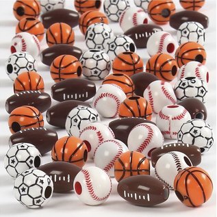 Parels - kralen - Sport afm. 11-15mm
