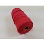 Katoen Macramé touw spoel nr 32 +/- 2mm 100grs - rood +/- 43mtr