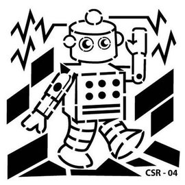 Cadence Mask Stencil  - Robot 15X15