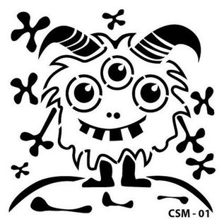 Cadence Mask Stencil  Monster  15X15