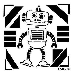Cadence Mask Stencil  Robot  15X15