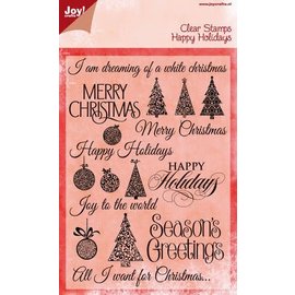 Joy!Crafts Clear stamp Happy Holidays