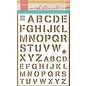 Marianne D Craft Stencil - Leger alfabet  150x210mm