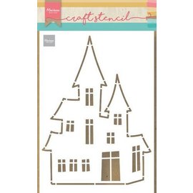 Marianne D Craft Stencil Spookhuis PS8075 21 x 15 cm