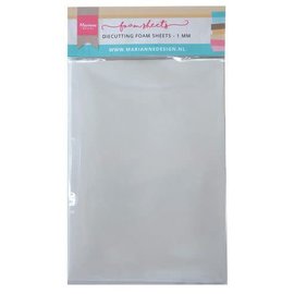 Marianne D Die cutting foam sheet A5 - 1 mm 5st zelfklevend dz LR0022 150x260x9 mm