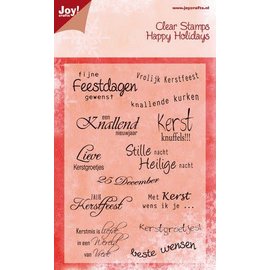 Joy! Crafts Stempel - tekst Kerst NL 148x105 mm