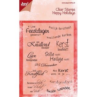 Joy! Crafts Stempel - tekst Kerst NL 148x105 mm