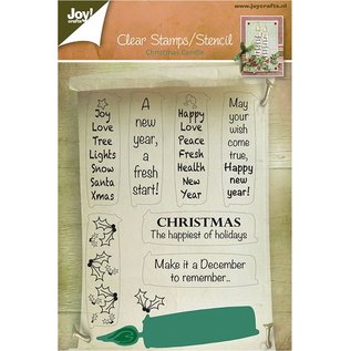 Joy! crafts - Die met clearstamp - Christmas Candle -