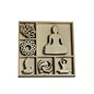 Houten ornament Happiness - Boeddha