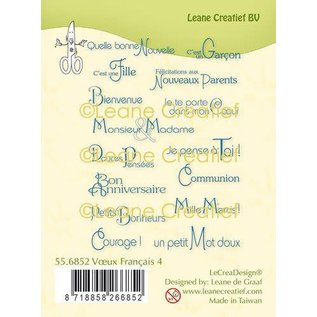LeCrea - clear stamp combi Franse teksten