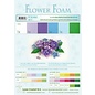 Flower Foam assort. 6 vel A4 blauw, paars  0.8mm