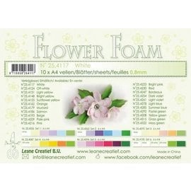 10 Flower Foam sheets A4 wit  0.8mm