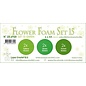 Flower Foam set 15 6 vl 3x2 Groen A4