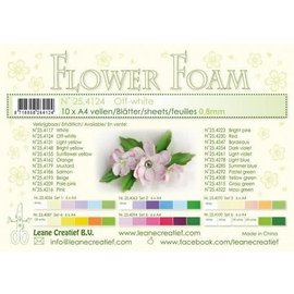 10 Flower Foam sheets A4 gebroken wit 0.8mm