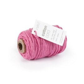 Macrame koord Katoen fijn fuchia roze - 50 MT 2MM