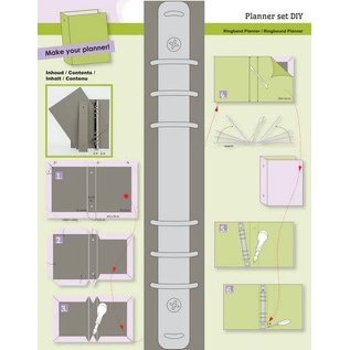 Ringband Planner - DIY - basis voor voor papier A5 Instruction included