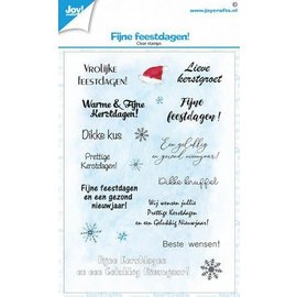 Joy! Crafts Clearstamp A6 - Kerst tekst NL