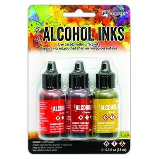 Ranger Alcohol Ink Ink Kits Orange/Yellow Spectrum 3x15 ml TAK69645 Tim Holtz