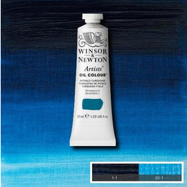 Winsor & Newton "Artists" Oil Colour - SERIE 1 -  Phthalo Turquoise 37ml