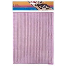 plastic canvas stramien 7 count 32,50x25cm DONKER ROZE