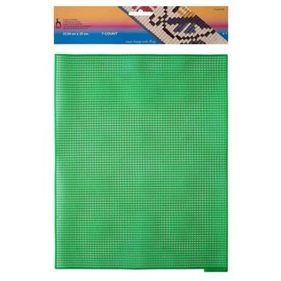 plastic canvas stramien 7 count 32,50x25cm GROEN