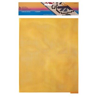 plastic canvas stramien 7 count 32,50x25cm GEEL