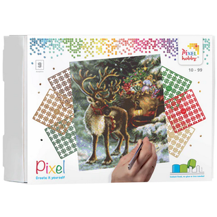 PixelHobby Pixel kit Christmas reindeer | 9 basisplaten