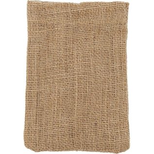 Jute Zakje 10 X 15 Cm 4 Stuks Lichtbruin