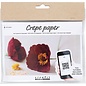 Miniset crêpepapier, Klaprozen, Crêpe-verhouding: 180%, 105 gr