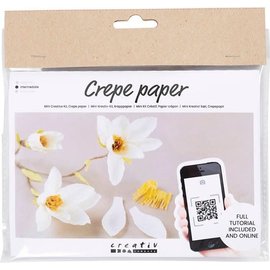 Miniset crêpepapier, Magnoliatak, Crêpe-verhouding: 180%, 105 gr