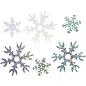 Pailletten Sneeuwvlokken Lichtblauw 25-45 Mm 30 Gr