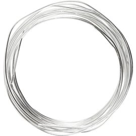 Verzilverd draad, dikte 1,2 mm, 3 m