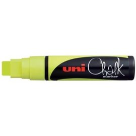 Uni Chalk Marker 15mm, Geel Fluo