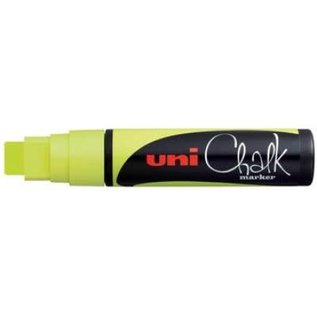 Uni Chalk Marker 15mm, Geel Fluo