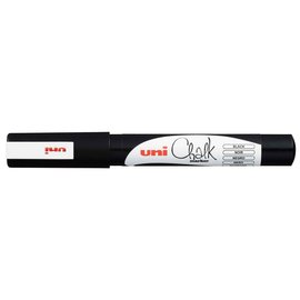 Uni Chalk Marker 0.9-1.3mm, Zwart