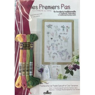 Borduurgaren + gratis patroon "Mes Premiers Pas - Bloemen"