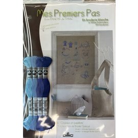 Borduurgaren + gratis patroon "Mes Premiers Pas - Vogels en vlinders"