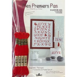 Borduurgaren + gratis patroon "Mes Premiers Pas - Message"