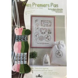 Borduurgaren + gratis patroon "Mes Premiers Pas - bloemen"