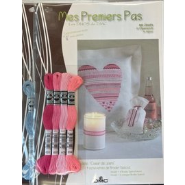 Borduurgaren + gratis patroon "Mes Premiers Pas - Hart"