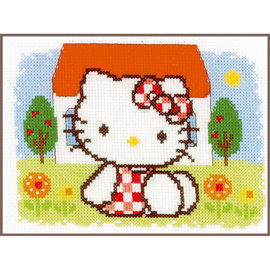 Telpakket  " Hello Kitty " Zomer aida
