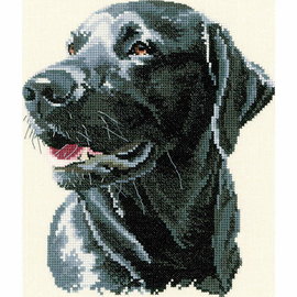 Kruissteekpakket Labrador 20x17,5cm