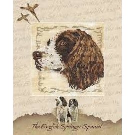 Kruissteekpakket The English Springer Spaniel 14x14cm