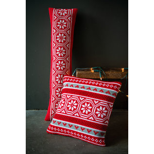 Kruissteektochtmat kit Kerstkristallen motief 80x20cm